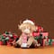 Glitzhome® 15.25"L Christmas Fabric Highland Cow